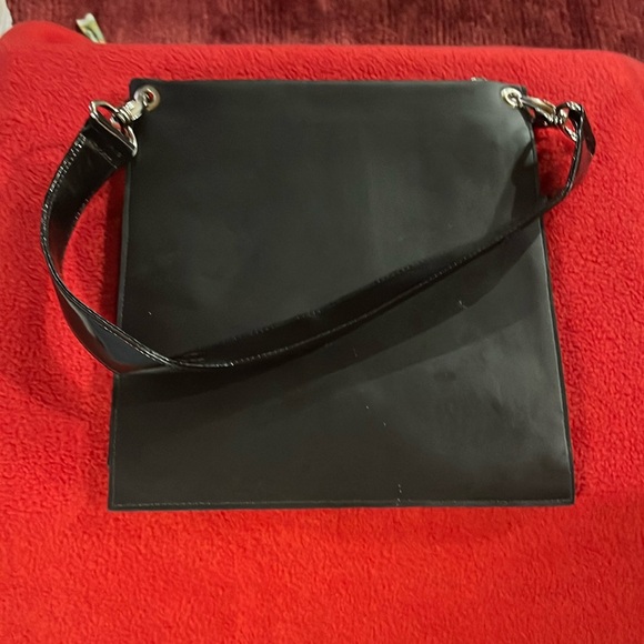 Black Shoulder Bag with Scenic Design - Picture 2 of 8